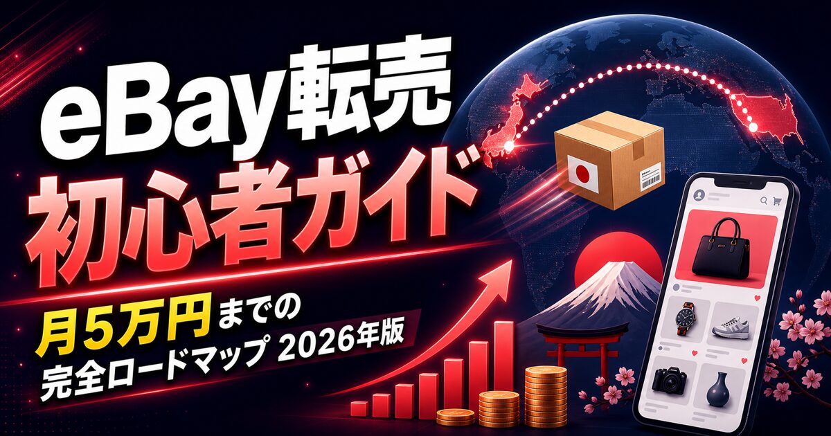 eBay転売 初心者ガイド / 月5万円までの完全ロードマップ 2026年版