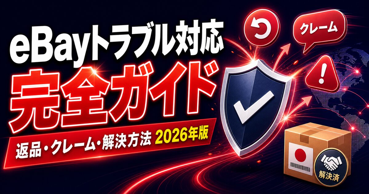 eBayトラブル対応 完全ガイド / 返品・クレーム・解決方法 2026年版