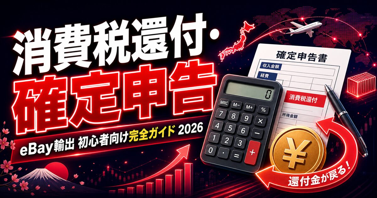 消費税還付・確定申告 / eBay輸出 初心者向け完全ガイド 2026