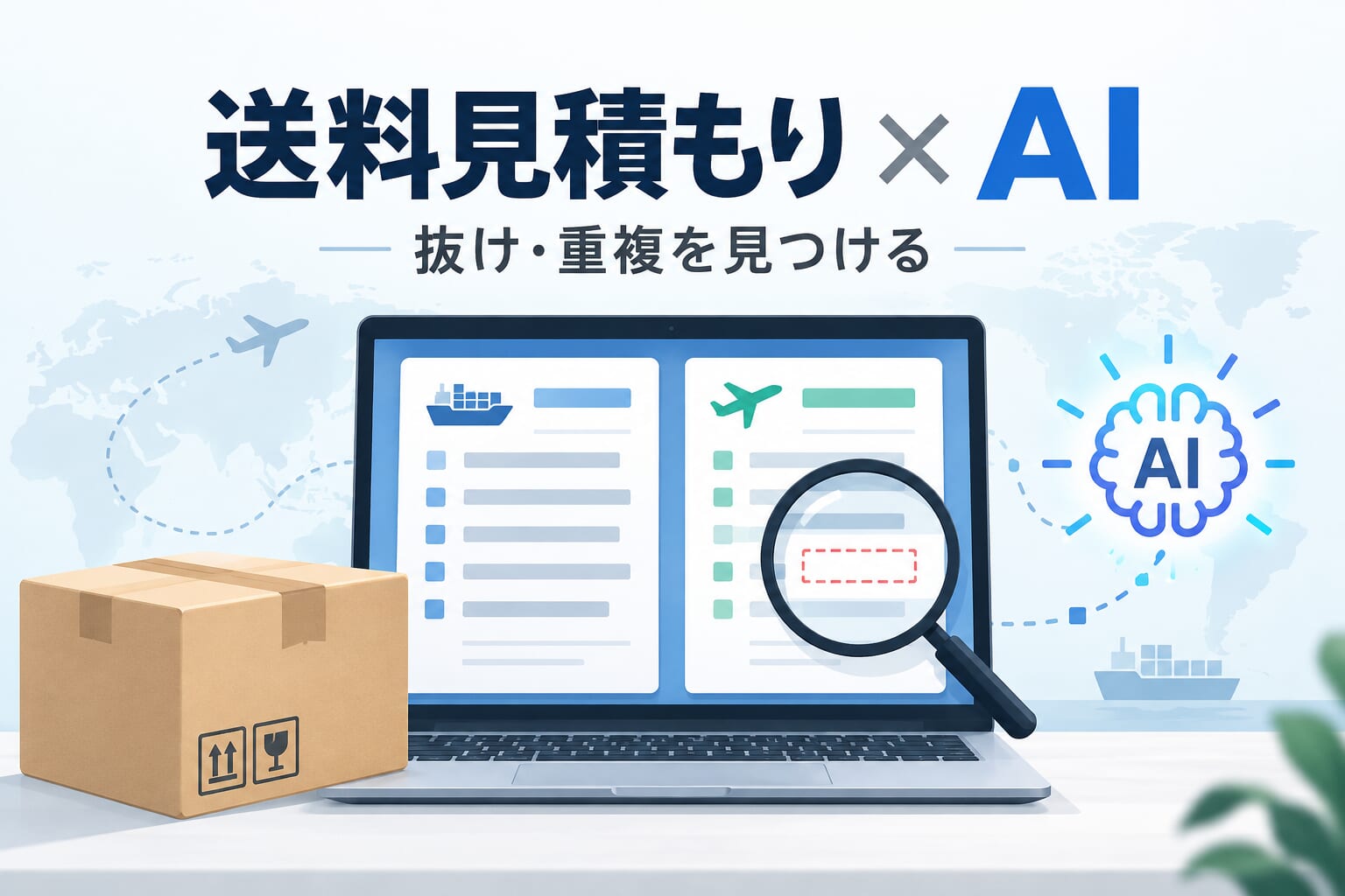 eBayの送料見積もりをAIで比較する方法｜抜け・二重計上を見つける