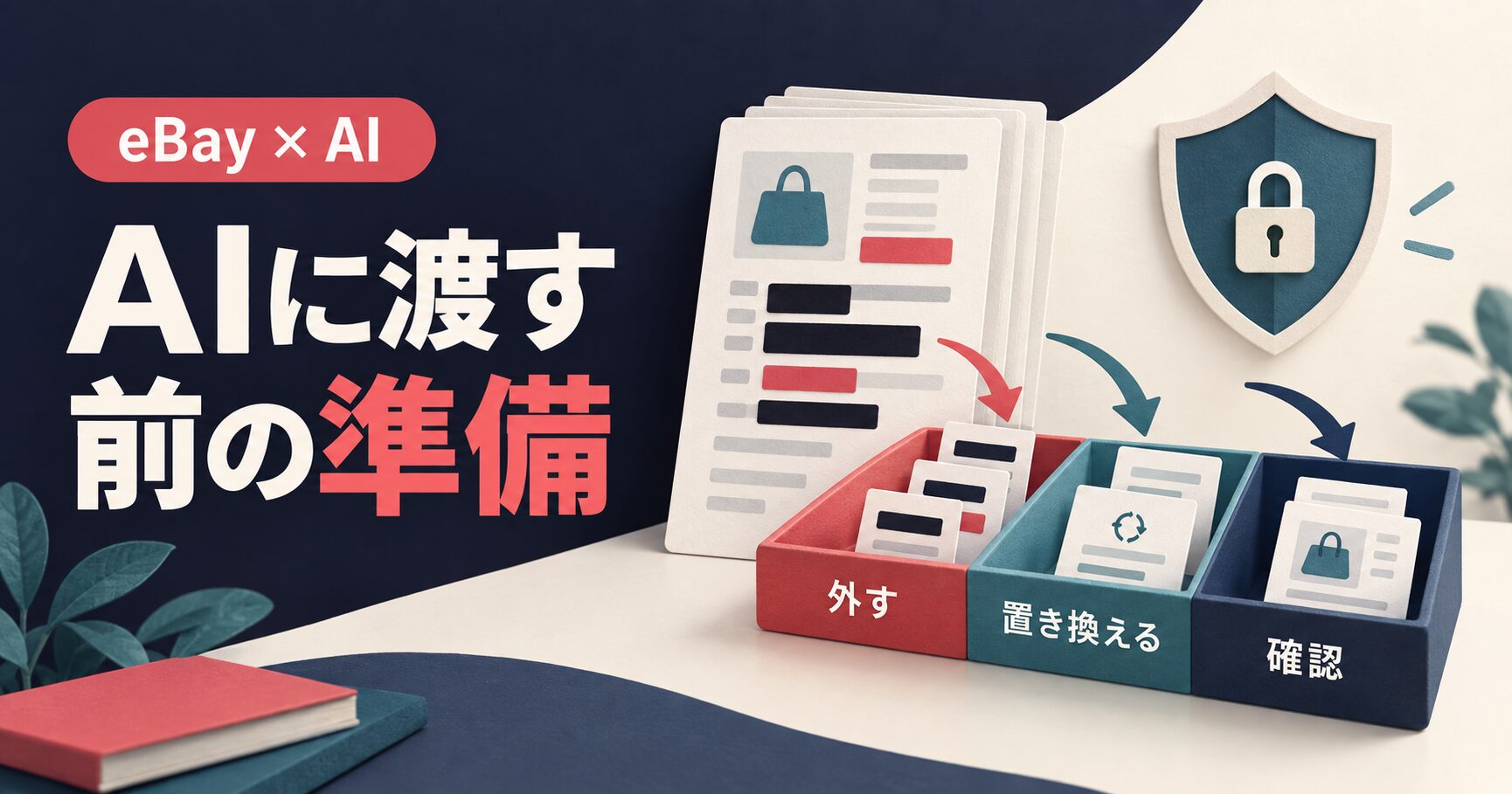 注文情報から不要な情報を取り除き、必要なデータだけをAIへ渡す準備のAI説明イラスト